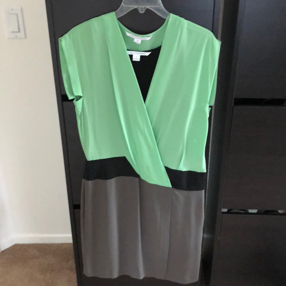 Diane vonFurstenberg color block dress (size 10)